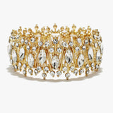 90089, MULTI RHINESTONE STRETCH BRACELET