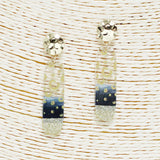 90102, COLORFUL LEOPARD PRINT WITH GLITTER ACRYLIC EARRING