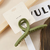 90146, SOLID COLOR SINGLE KNOT HAIR CLAW / HAIR CLIP