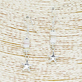 90169, STARFISH CHARM MIXED BEADED DANGLE EARRING