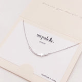 90235, DAINTY SIDE CROSS WITH CUBIC ZIRCONIA NECKLACE, RELIGIOUS