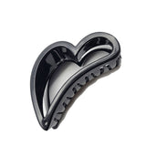 90242, HEART SHAPE ACRYLIC HAIR CLAW, HAIR CLIP, VALENTINE'S DAY