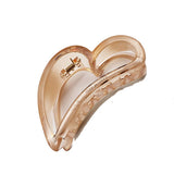 90242, HEART SHAPE ACRYLIC HAIR CLAW, HAIR CLIP, VALENTINE'S DAY