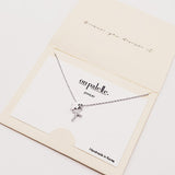 90248, DAINTY PAVE CROSS PENDANT NECKLACE, CUBIC ZIRCONIA, RELIGIOUS