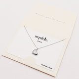 90251, DAINTY HEART WITH CUBIC ZIRCONIA PENDANT NECKLACE, VALENTINE'S DAY