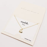 90251, DAINTY HEART WITH CUBIC ZIRCONIA PENDANT NECKLACE, VALENTINE'S DAY