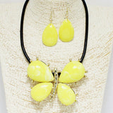90258, BUTTERFLY CELLULOID ACETATE NECKLACE