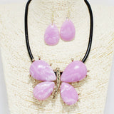 90258, BUTTERFLY CELLULOID ACETATE NECKLACE