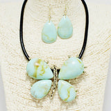 90258, BUTTERFLY CELLULOID ACETATE NECKLACE