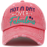 90267, "NOT A DAY OVER FABULOUS" VINTAGE BALL CAP