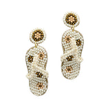 90298, FLIP FLOP BEADED EARRING