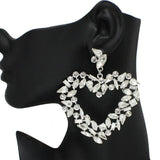Heart Multi Rhinestone Earring, Valentine's DAY - view 2