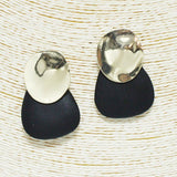 Geometric Wood Accent Earring - view 2