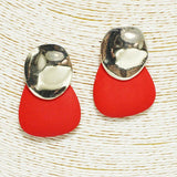 Geometric Wood Accent Earring - view 3