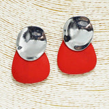 Geometric Wood Accent Earring - view 7