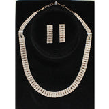 90405, PAVE RHINESTONE EVENING NECKLACE SET, WEDDING, BRIDAL, PROM