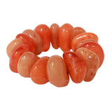 90407, RESIN COLOR STONE STRETCH BRACELET