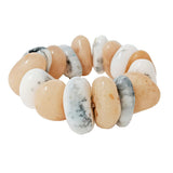 90407, RESIN COLOR STONE STRETCH BRACELET