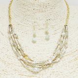 90412, DAINTY MULTI MIX BEADED NECKLACE