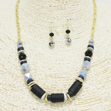90413, MULTI MIX BEADED NECKLACE