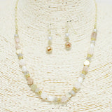 90414, RESIN MULTI BEADED NECKLACE