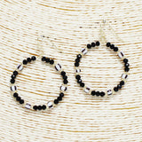 90427, RESIN MIX BEADED EARRING