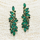 90484, MULTI RHINESTONE EVENING EARRING, WEDDING, BRIDAL, PROM
