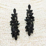 90484, MULTI RHINESTONE EVENING EARRING, WEDDING, BRIDAL, PROM