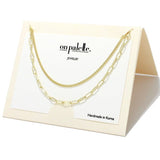 Dainty Chain Double Layered Necklace