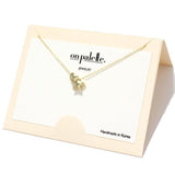 Dainty Star & Heart Charm Slide Necklace - view 2