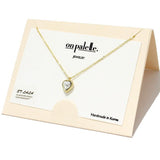 Dainty Heart Crystal Swarovski Pendant Necklace, Valentine's DAY