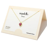 Dainty Heart Crystal Swarovski Pendant Necklace, Valentine's DAY - view 3