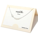 Dainty Pearl Charm Necklace
