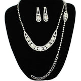 90620, RHINESTONE NECKLACE & BRACELET SET, WEDDING, BRIDAL, PROM
