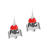 90634, TEACHER'S DAY THEME METAL EARRING