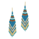 90639, FRINGE SEED BEADED EARRING