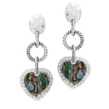90646, HEART DESIGNER INSPIRED DANGLE DROP EARRING, VALENTINE'S DAY