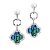 90646, CLOVER DESIGNER INSPIRED DANGLE DROP EARRING