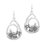 SEA Life Accent Swirl Metal Earring