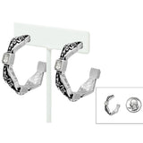 90654, DESIGNER INSPIRED FILIGREE HOOP EARRING