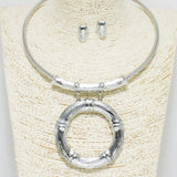 90734, ROUND METAL CHOKER NECKLACE