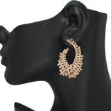 90741, RHINESTONE CRYSTAL EVENING EARRING, WEDDING, BRIDAL, PROM