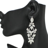 90744, RHINESTONE CRYSTAL EVENING EARRING, WEDDING, BRIDAL, PROM