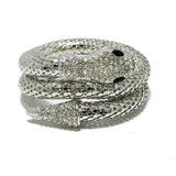 90758, RHINESTONE ACCENT SNAKE WRAP BRACELET