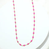Dainty Oval Shape Necklace - view 3