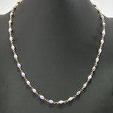 Dainty Oval Shape Necklace - view 2