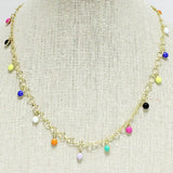 Dainty Bubble Charm Necklace