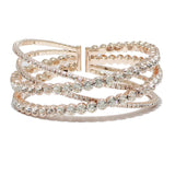 90777, PAVE RHINESTONE CUFF BRACELET, WEDDING, BRIDAL, PROM