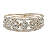 90778, RHINESTONE CRYSTAL CUFF BRACELET, WEDDING, BRIDAL, PROM