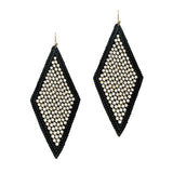 Diamond Seed Beaded & Rhinestone Earring - view 3
